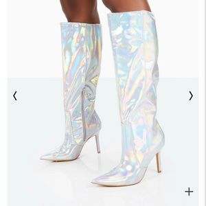 Public Desire- Holographic Boots US 10